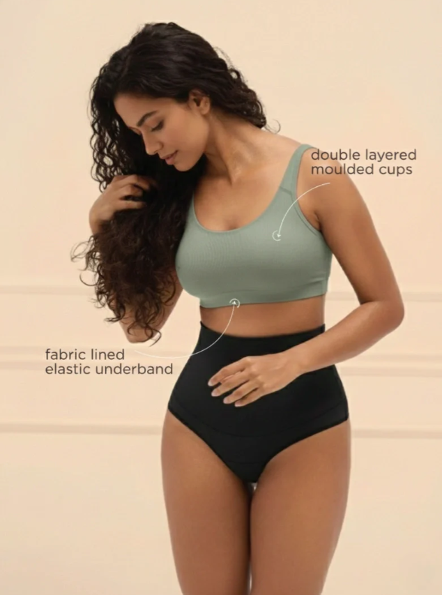 Buy_Blossom_Aesthetic_Bra_Non_Padded_Non_Wired_Slip_On_Bra_Iceberg Green_2