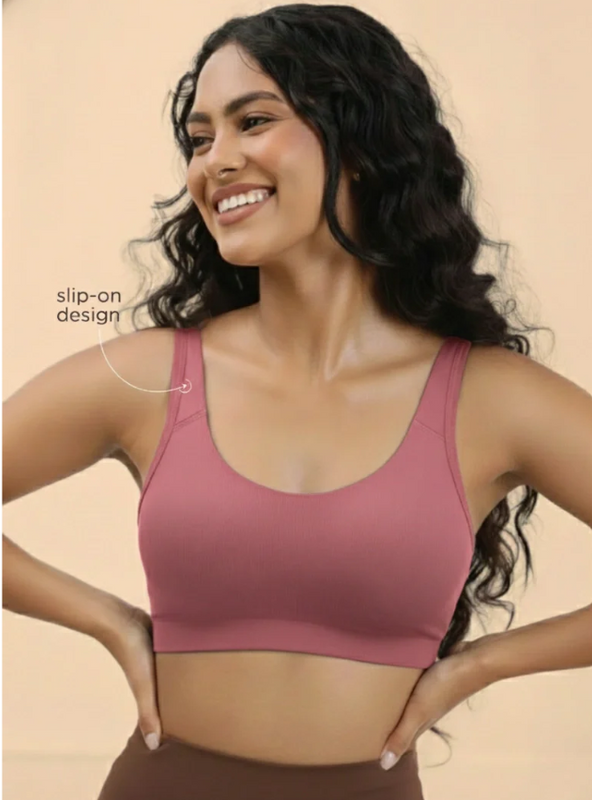Buy_Blossom_Aesthetic_Bra_Non_Padded_Non_Wired_Slip_On_Bra_Rose Gold_1