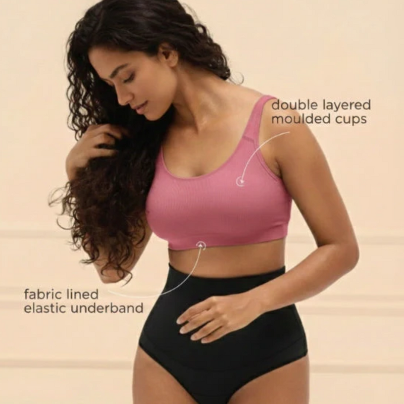 Buy_Blossom_Aesthetic_Bra_Non_Padded_Non_Wired_Slip_On_Bra_Rose Gold_2