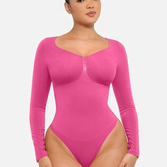 Seamless Long Sleeve Tummy Control Bodysuit