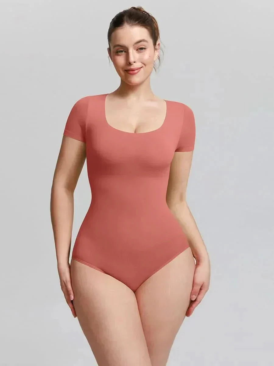 Seamless Buttery Soft Tummy Control Scoop Neck Bodysuit