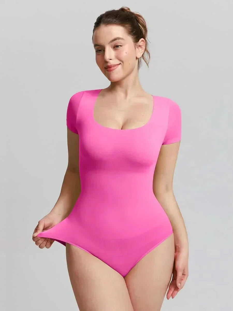 Seamless Buttery Soft Tummy Control Scoop Neck Bodysuit