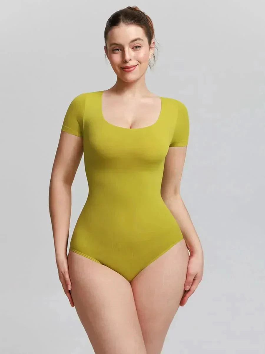 Seamless Buttery Soft Tummy Control Scoop Neck Bodysuit