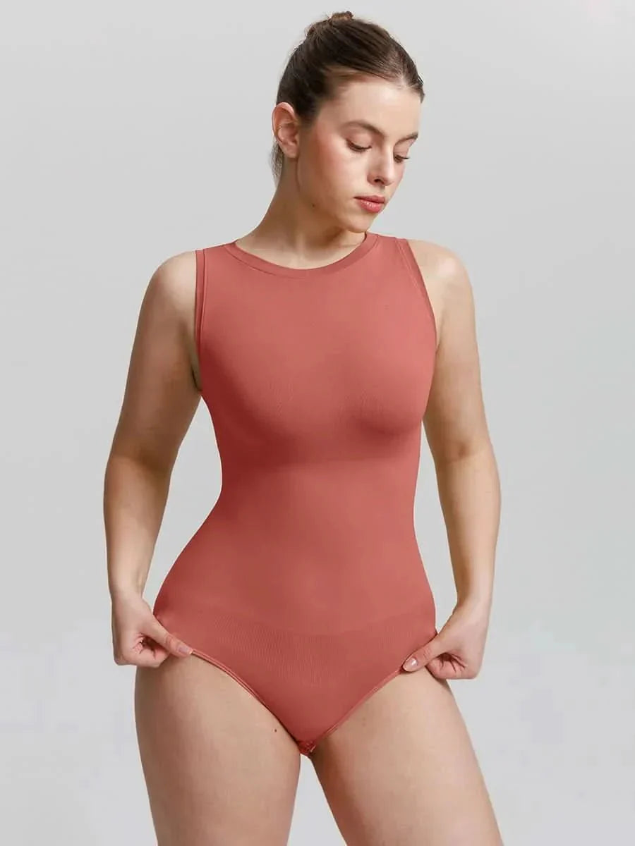 Seamless Buttery Soft Tummy Control Crew Neck Bodysuit