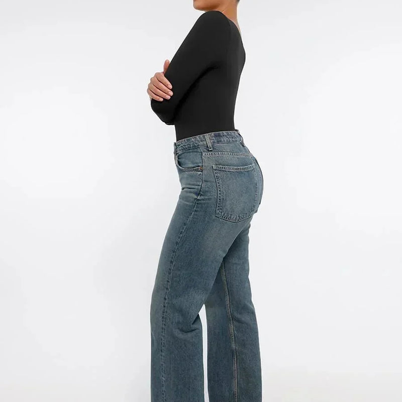 Seamless Long Sleeve Tummy Control Bodysuit