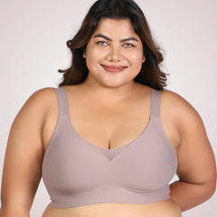 Nora – Wireless Gray Bra for Everyday Support
