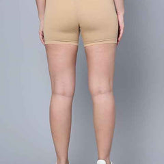 Pack Of 2 Women Mid Rise Under Dress Cycling Sports Shorts