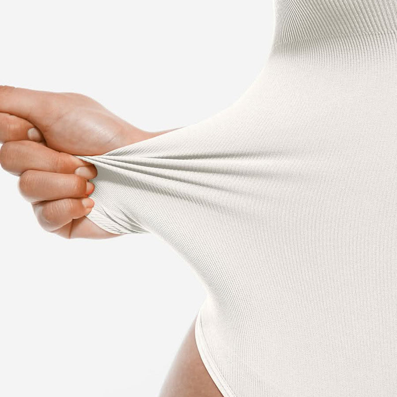 Seamless Crossover Halter Neck Bodysuit