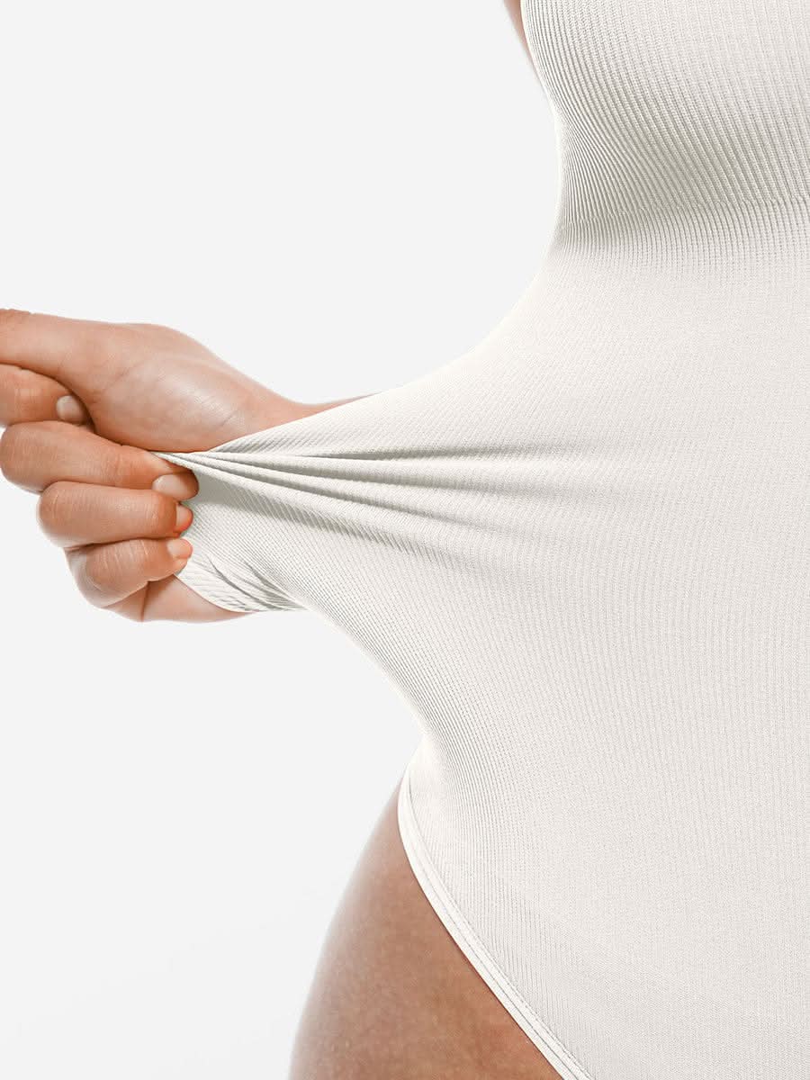 Seamless Crossover Halter Neck Bodysuit