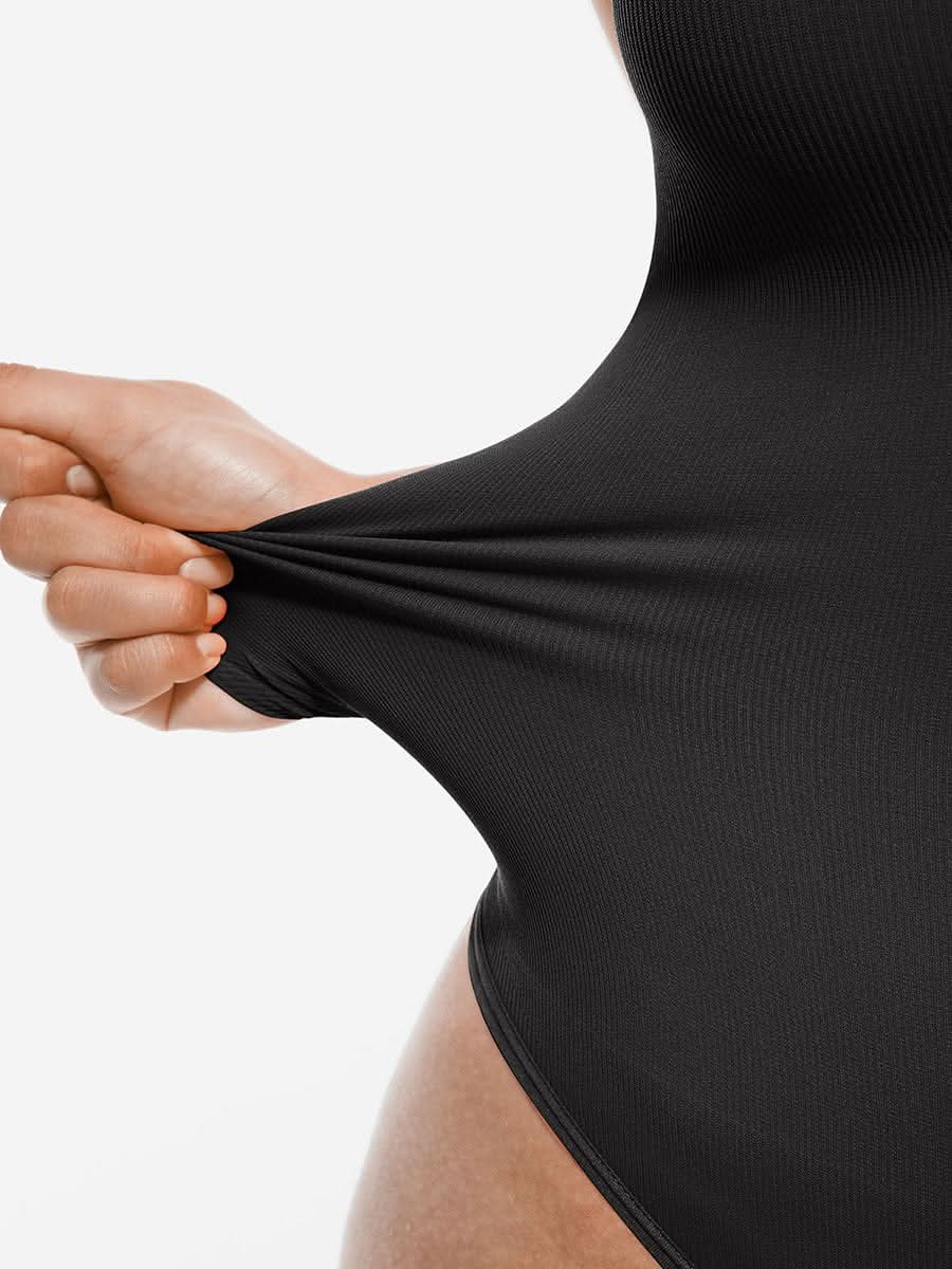 Seamless Crossover Halter Neck Bodysuit