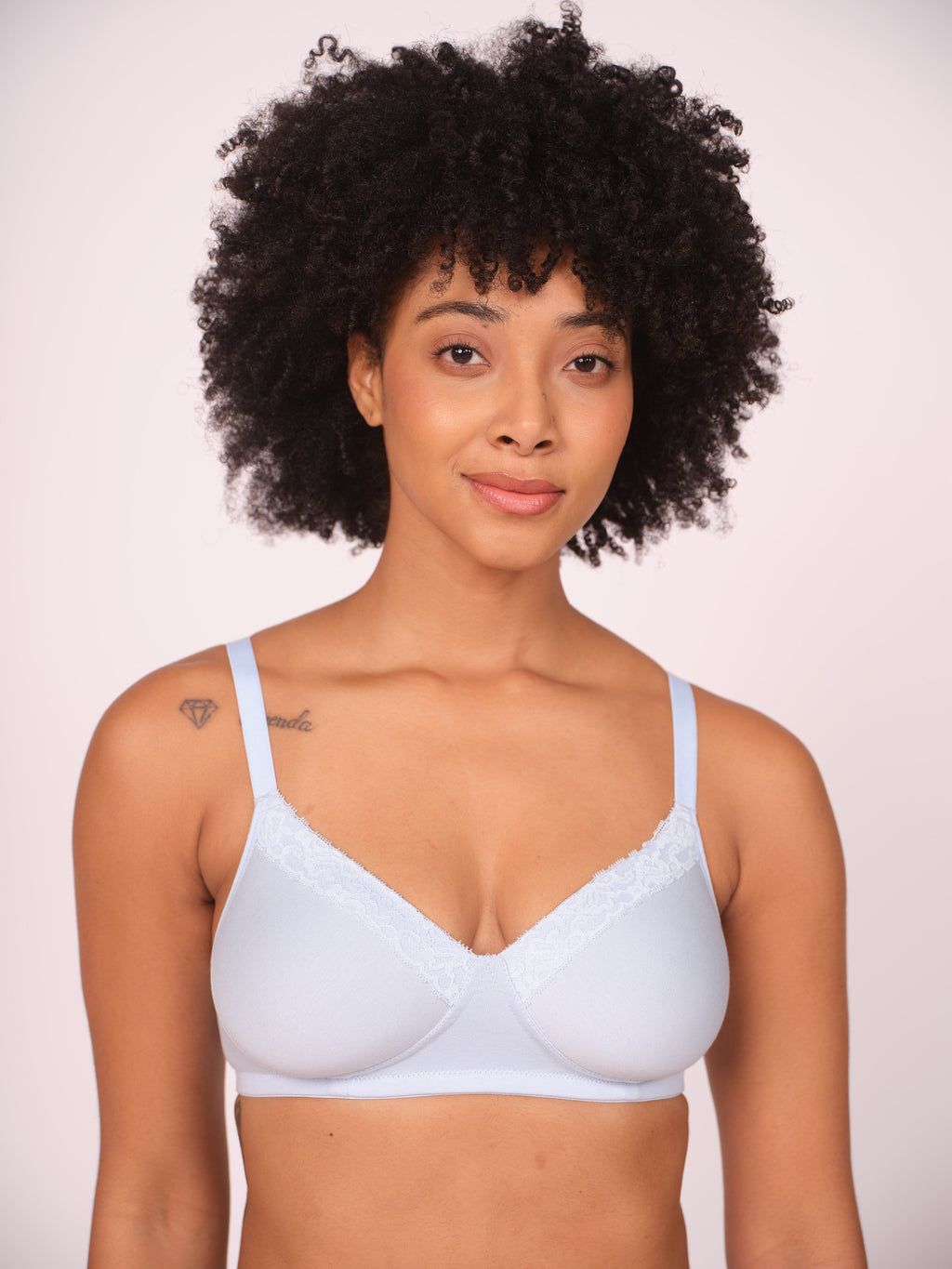 Lightly Padded T-Shirt Bra - Sky Blue