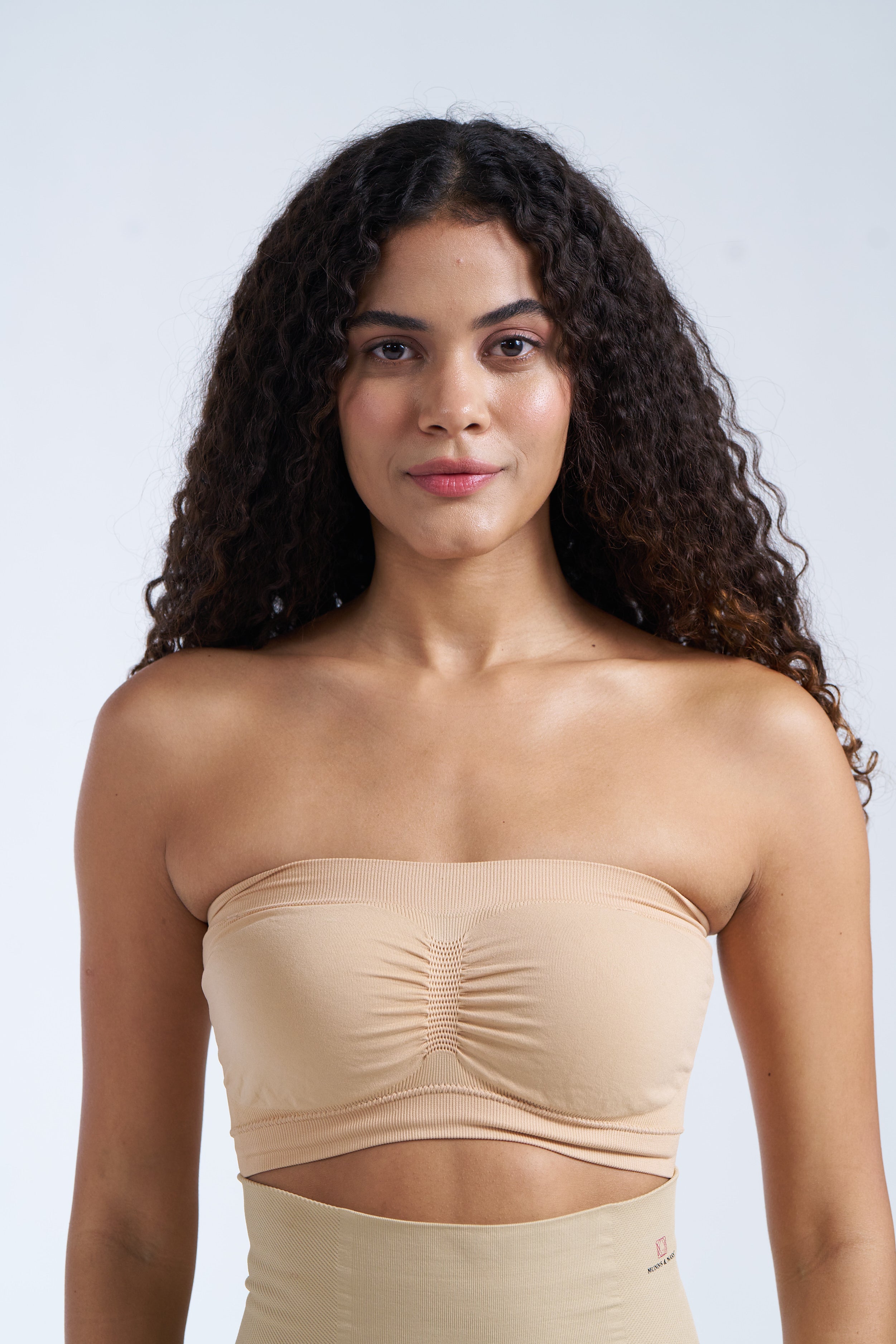 Munns & Mars Seamless Non-Padded Tube Bra - Beige