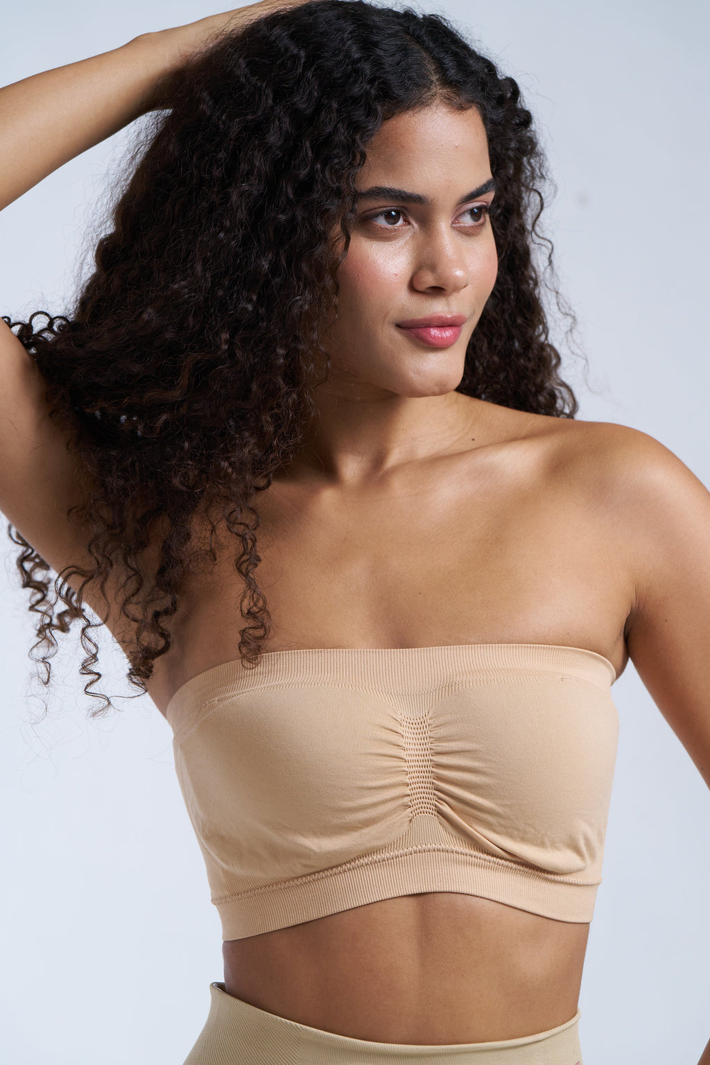 Munns & Mars Seamless Non-Padded Tube Bra - Beige