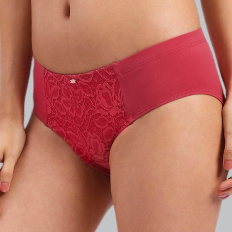 SOIE Woman - High Waist Full Coverage Lace Panty - Panty -for Women