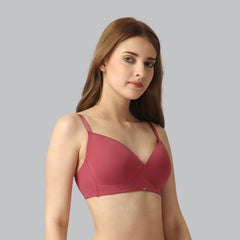 SOIE Woman - Full Coverage Padded Non Wired T-shirt Bra - Bra -for Women
