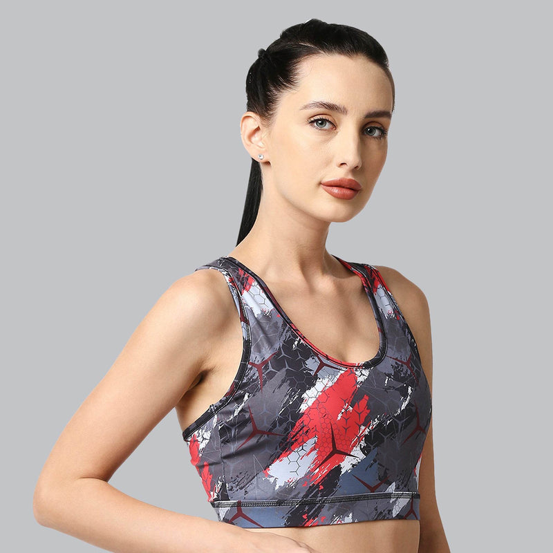 SOIE Woman - Medium Impact Racerback Sports Bra - Sports Bra -for Women