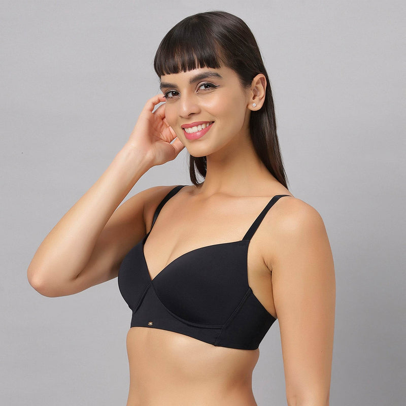 SOIE Woman - Full Coverage Padded Non Wired T-shirt Bra - Bra -for Women