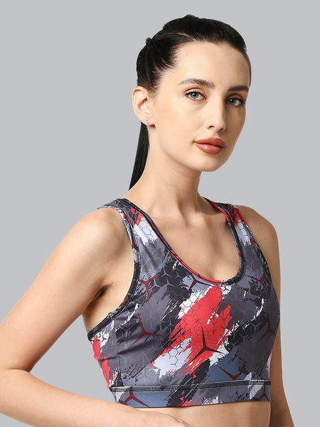 SOIE Woman - Medium Impact Racerback Sports Bra - Sports Bra -for Women