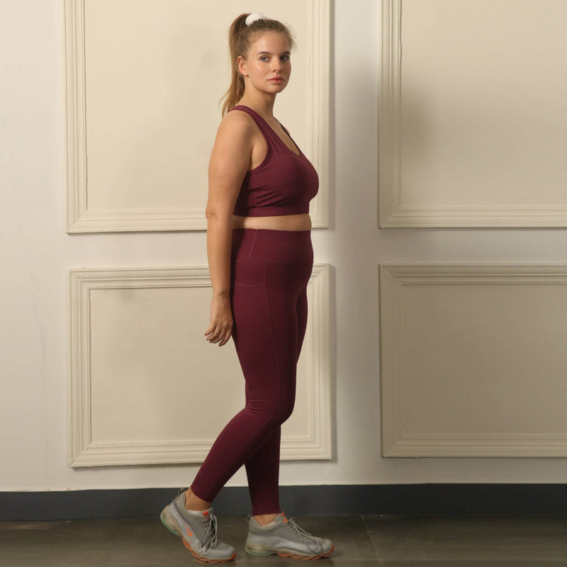 SOIE Woman - Quick-Dry Sports Bra & High Waist Legging Set - Athleisure Set -for Women