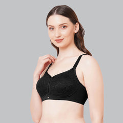 SOIE Woman - Non Padded Non-Wired Full Coverage Minimizer Lace Bra - Bra -for Women
