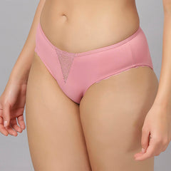 SOIE Woman - Mid Rise Full Coverage Lace Panty - Panty -for Women