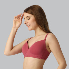 SOIE Woman - Full Coverage Padded Non Wired T-shirt Bra - Bra -for Women