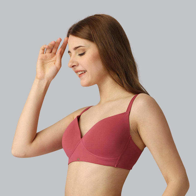 SOIE Woman - Full Coverage Padded Non Wired T-shirt Bra - Bra -for Women