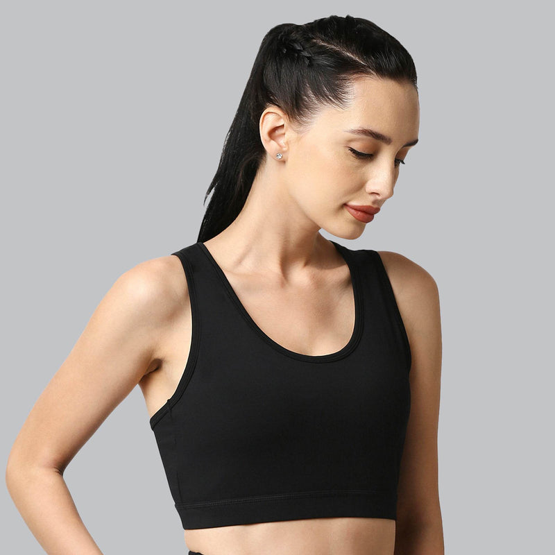 SOIE Woman - Medium Impact Quick Dry Racerback Athleisure Sports Bra - Bra -for Women