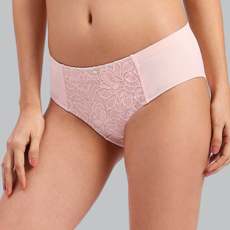 SOIE Woman - High Waist Full Coverage Lace Panty - Panty -for Women