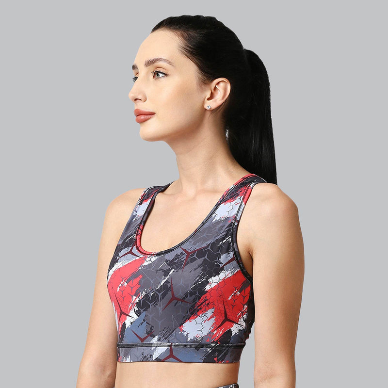 SOIE Woman - Medium Impact Racerback Sports Bra - Sports Bra -for Women
