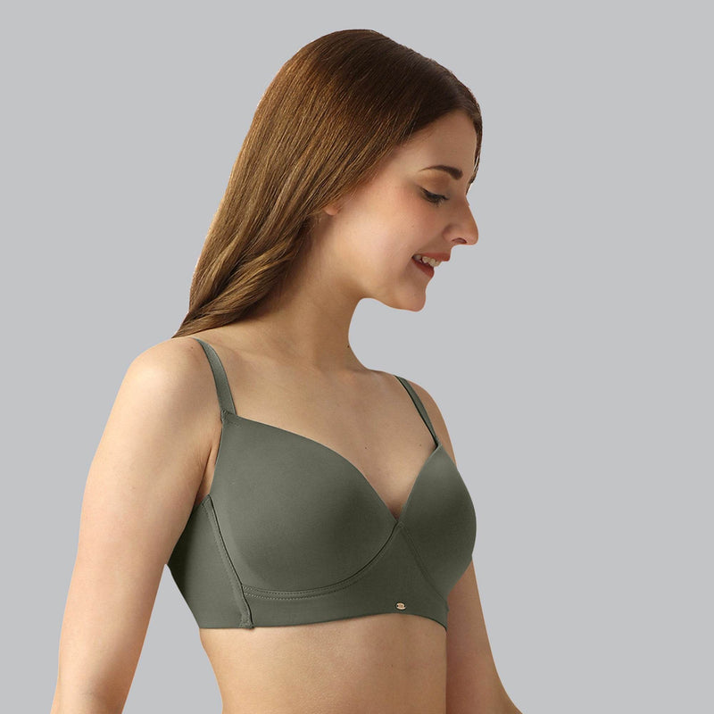 SOIE Woman - Full Coverage Padded Non Wired T-shirt Bra - Bra -for Women