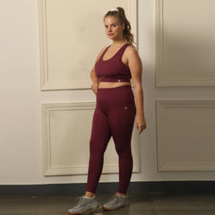 SOIE Woman - Quick-Dry Sports Bra & High Waist Legging Set - Athleisure Set -for Women