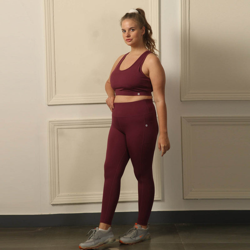 SOIE Woman - Quick-Dry Sports Bra & High Waist Legging Set - Athleisure Set -for Women