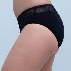 SOIE Woman - Mid Rise Brief With Lace Detailing - Panty -for Women