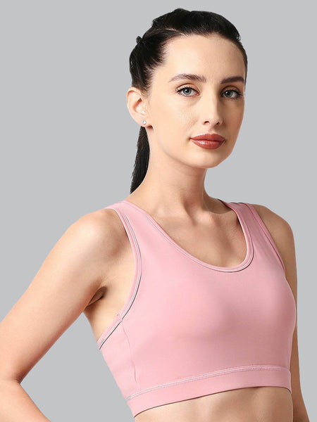 SOIE Woman - Medium Impact Quick Dry Racerback Athleisure Sports Bra - Bra -for Women