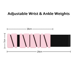 Wrist Weights (1lbs x 2) : Pink
