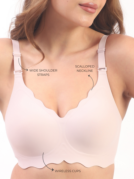 Sofia- Pink Seamless Wireless All Day Bra