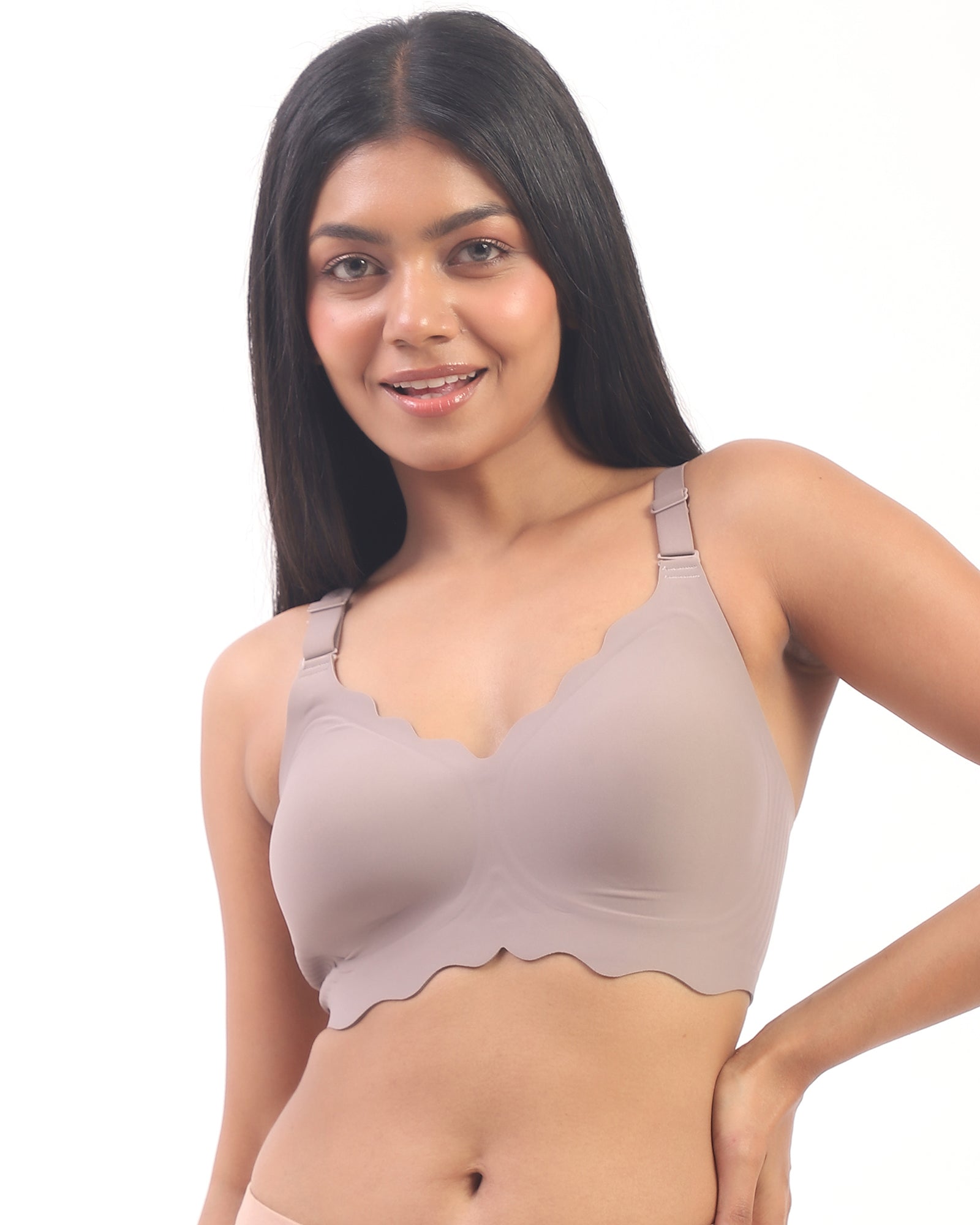 Sofia – Gray Seamless Wireless All Day Bra