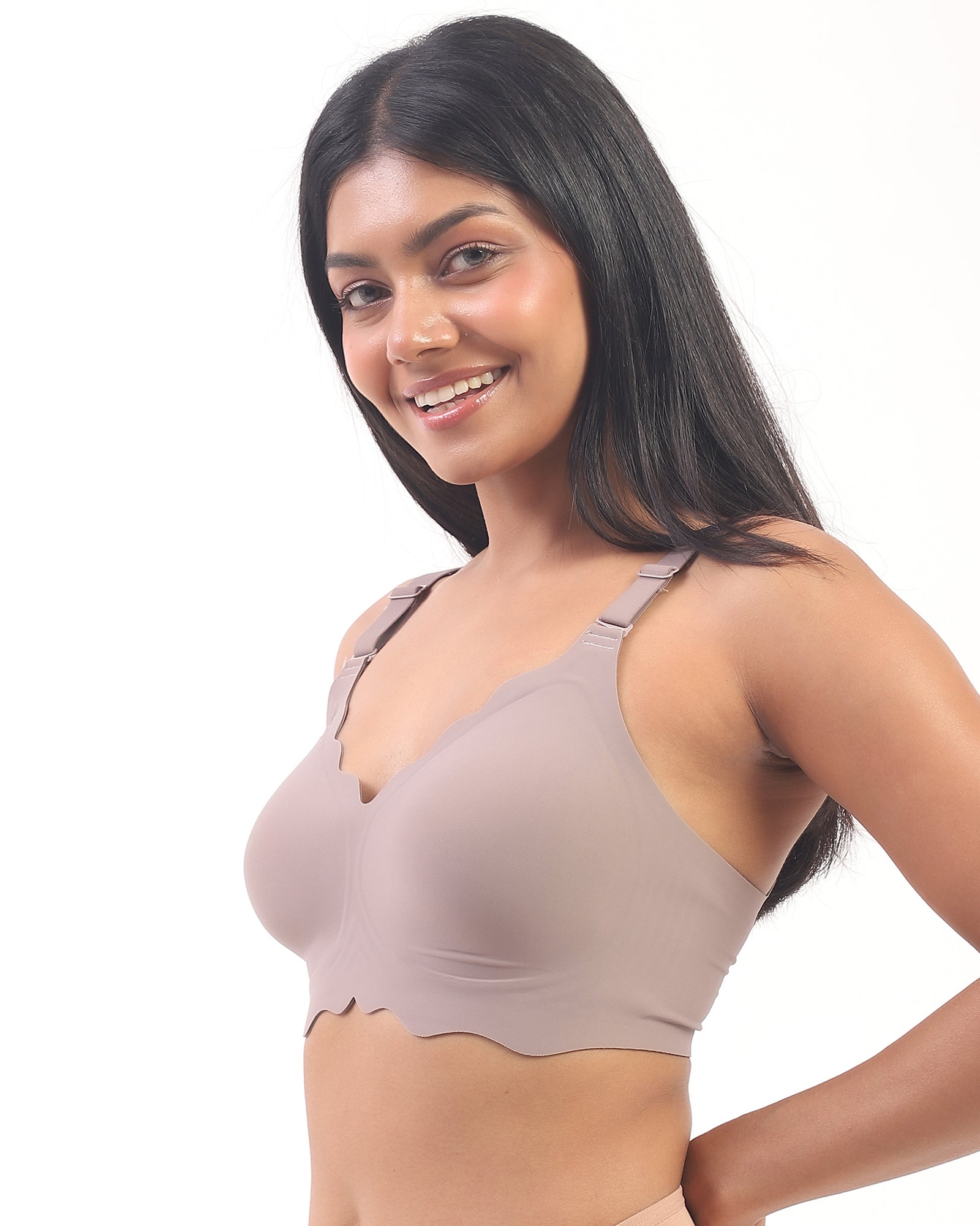 Sofia – Gray Seamless Wireless All Day Bra