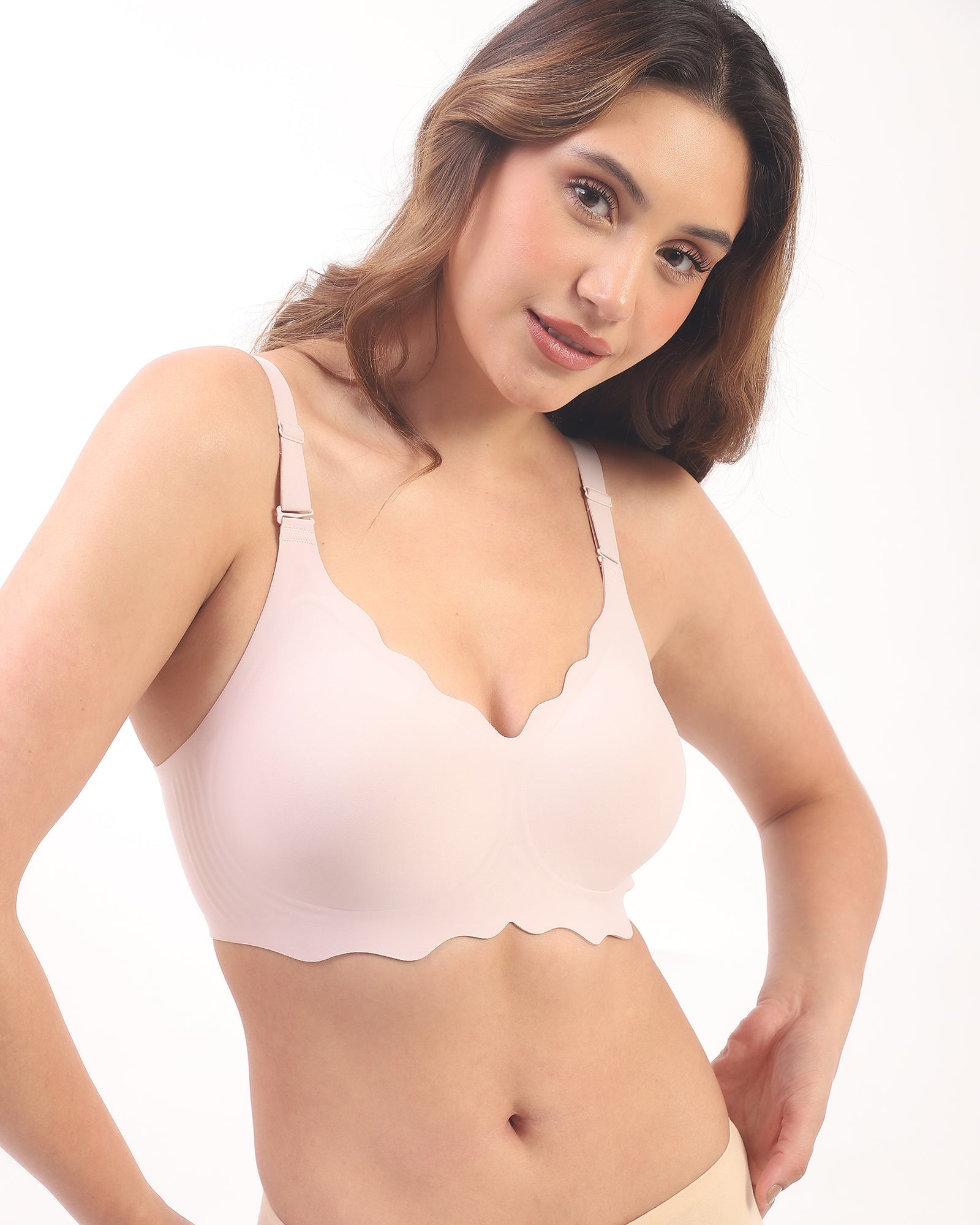 Sofia- Pink Seamless Wireless All Day Bra
