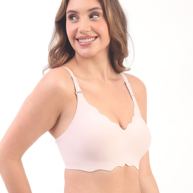 Sofia- Pink Seamless Wireless All Day Bra
