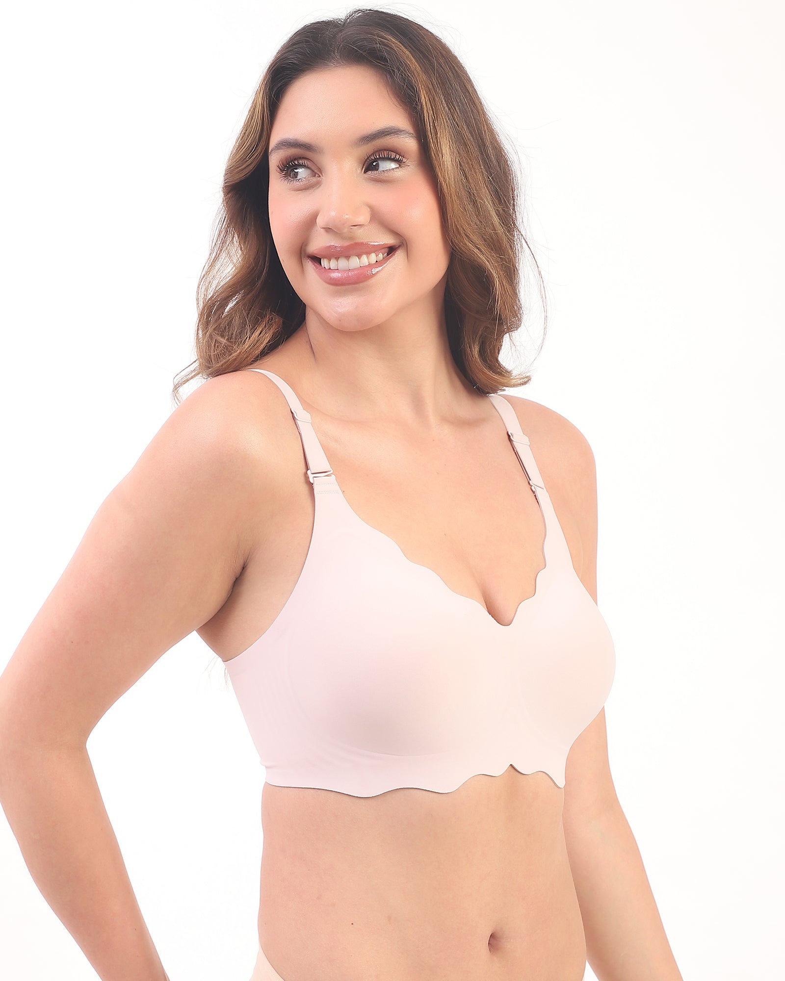 Sofia- Pink Seamless Wireless All Day Bra