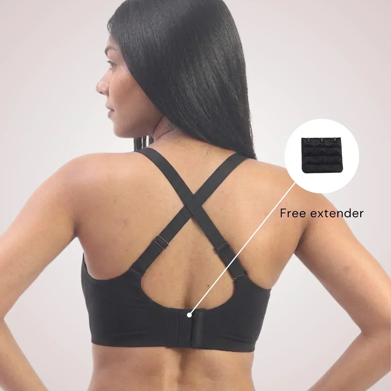 Sofia – Black Seamless Wireless All Day Bra