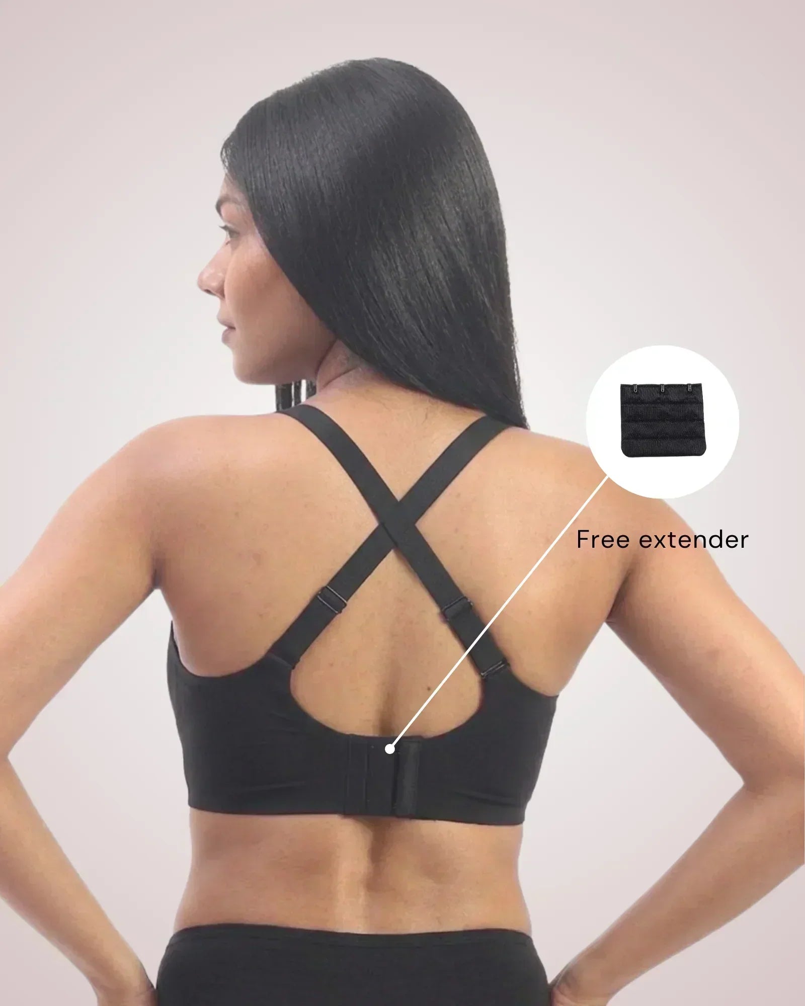 Sofia – Black Seamless Wireless All Day Bra