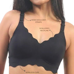 Sofia – Black Seamless Wireless All Day Bra