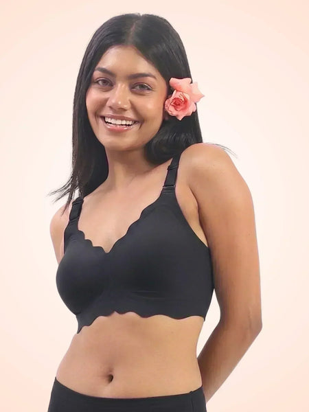 Sofia – Black Seamless Wireless All Day Bra
