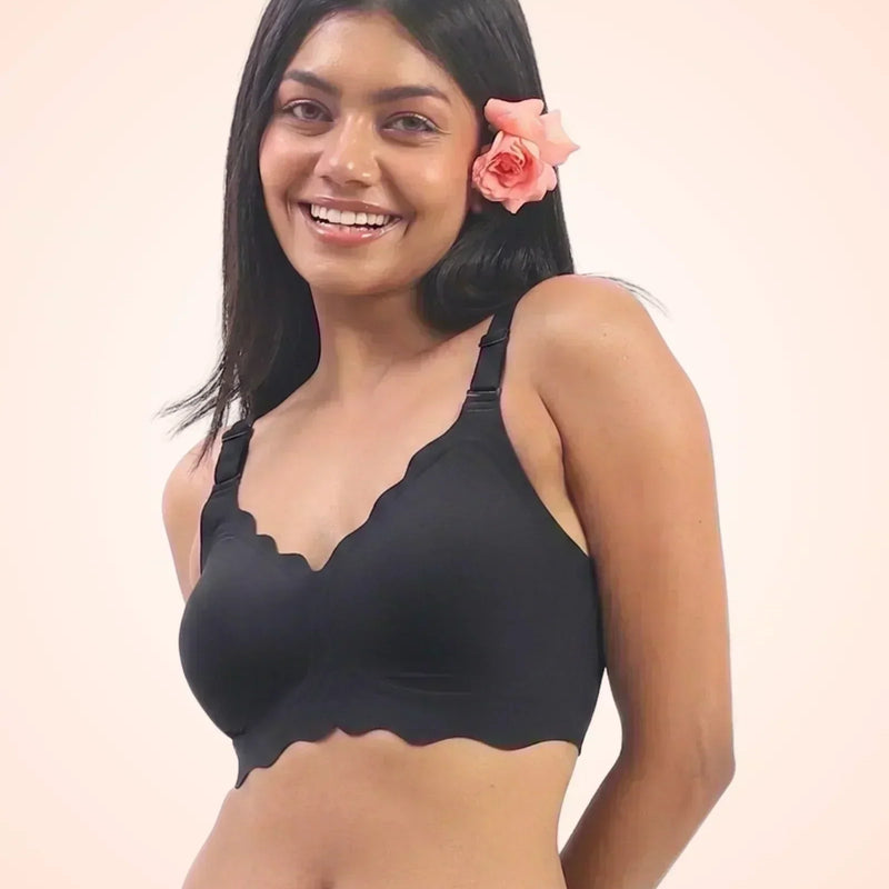 Sofia – Black Seamless Wireless All Day Bra