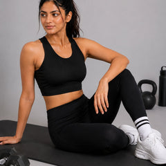 Solid Padded Sports Bra