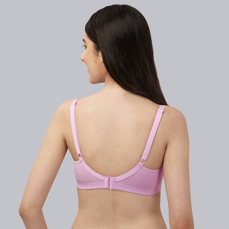 SOIE Woman - Non Padded Non Wired Full Coverage Cotton Spandex Encircled T-shirt Bra - -for Women