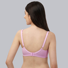SOIE Woman - Non Padded Non Wired Full Coverage Cotton Spandex Encircled T-shirt Bra - -for Women